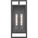Agatha 2 Light 19.6 inch Textured Black Outdoor Wall Sconce